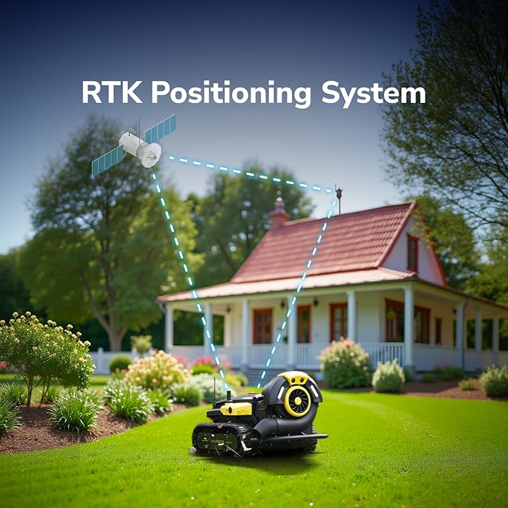 YARBO Robot Leaf Blower Modular, 2000W/190MPH/760CFM Electric Leaf Blower Cordless with 70Min Runtime, 70% Steep Slopes, RTK GPS, and Obstacle Detection