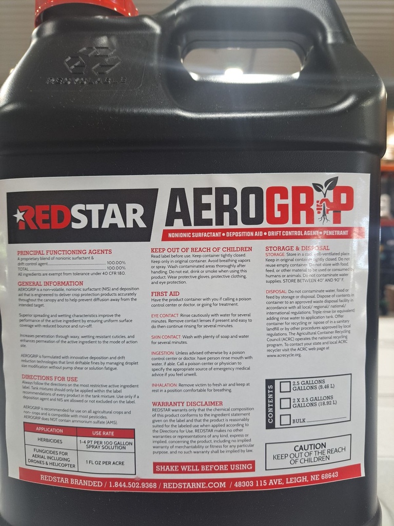 AeroGrip Adjuvant designed specifically for drone and aerial application.