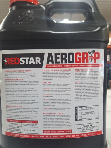 [aerogrip-2.5] AeroGrip Adjuvant designed specifically for drone and aerial application.